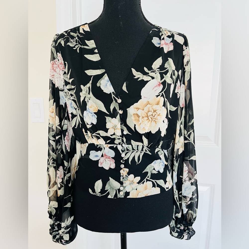 ASTR the Label Floral Blouse